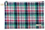 丸和貿易 【オシャレなチェック柄】 ランドネール フラットポーチ ミックスチェック