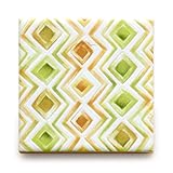 【B'stile】水彩画のような淡い色合いのタイル「AGATA - アガタ (デザインタイプ)」（陶器質｜107mm角｜屋内壁用）1枚