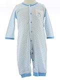 CELEC(セレク) ベビー カバーオール 男の子 80cm 日本製 前開き ロンパース ブルー ボディオール サッカーボーダー 【127026】
