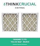 2 Trion Air Bearフィルタ255649 – 102プリーツ炉エアフィルタ20 x 25 x 5 MERV 8、設計& Engineered by Crucial Air