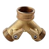 KES真鍮3ウェイ切替弁バルブ3 / 4 "ガーデンホーススプリッタ/水ホースコネクタ、ghc100