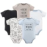 Hudson Baby (ハドソンベービー) ベビー 男の子 半袖 ボディースーツ 5枚セット (9-12M, Cant Handle this) [並行輸入品]