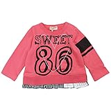 【H28年春物】 CHILD CHAMP(チャイルド チャンプ) ガーゼ裏毛裾フリルナンバートレーナー 120cm/RO NO.C-86161104