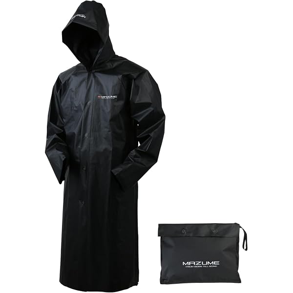 Amazon.co.jp: mazume レインコート MZRJ-690-04 ブラック LL