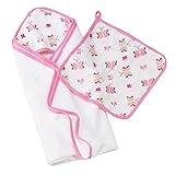 エイデンアンドアネイ / Aden+Anais Hooded towel stes 3035 (カラー：Princess posie)
