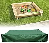 サンドボックスカバー、防水サンドピットプールカバー防塵サンドボックスキャノピー、引きひも付き、持ち運びが簡単 (120x120cm)
