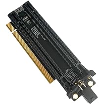 Amazon.co.jp: JMT PCI-E 4.0 x16 1 to 2 拡張カード Gen3
