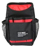 SK11(エスケー11) ウエストポケット 幅150×高さ200×奥行60mm レッド 丸形ポケット　スマートフォン収納 F-712 RED