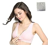 BlackSapphire マタニティブラ ハーフトップ 延長ホック付き レディース ノンワイヤー (M75, ピンクドット)