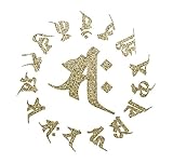 Sticker Shop Haru 梵字サークルステッカー 【サク】 ゴールドラメ 12cm