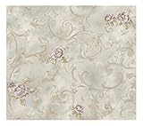 York Wallcoverings LN7577SMP Remington Rose Fresco Scroll 8 X 10 Wallpaper Memo Sample [並行輸入品]