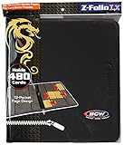 12-Pocket Z-Folio LX Trading Card Albums, Black[並行輸入品]