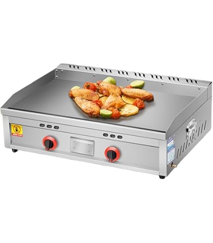 Amazon.co.jp: プロパンガスグリドル 業務用 新型 卓上鉄板焼器 