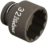 山下工業研究所(Ko-ken) インパクトソケット 12角 14406M-32 差込角:12.7×32×全長:42mm 薄肉