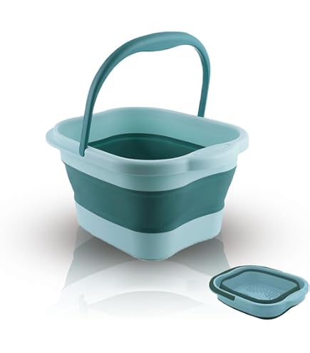 Amazon.co.jp: Ameer 足湯器 足湯 フットバス 折り畳め 浴剤可 高温