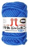 ハマナカ ジャンボニー 毛糸 超極太 col.34 水色 系 50g 約30m 5玉セット 3307