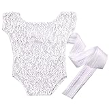 ベビー用 ロンパース 着ぐるみ 寝相アート 写真プロップ 新生児 赤ちゃん レース 半袖 弾力性 0-6ヶ月