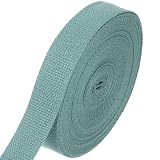 YUEYAER カバンテープ カラー テープ 25mm幅×10.5m~11m巻 厚み約1.4mm 手芸 アクセサリーパーツ 綿ぽい ポリエステル (グリーン)