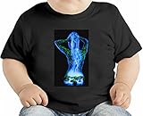 Galaxy Glow Hipster Girl オーガニックベビーTシャツ 12 - 18 Months