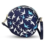JL SHOP Pataya レディース 女性 ミニバッグ ポシェット クラッチバッグ ショルダー 斜め掛け 肩掛け 軽い デード 旅行 お出かけ 通勤 通学 (円形, A)