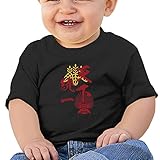 リンゴ ベビーＴシャツ豊臣秀吉 天下統一 戦国武将 兜 赤ちゃん服 Black 24 Months
