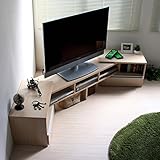 【予約販売7月上旬入荷予定】テレビ台 伸縮式 W ロータイプ TV台 テレビラック AVボード TVラック AVラック メープル TCP347MP