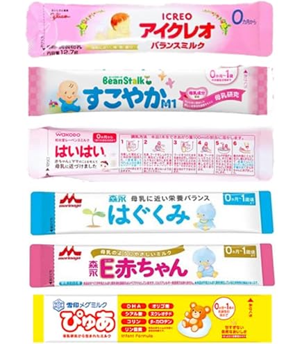 Amazon.co.jp: 【お試しセット】赤ちゃん用 粉ミルク 6種類 合計12本