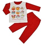 アンパンマン T/Cスムース パジャマ 長袖 レッド◇80cm