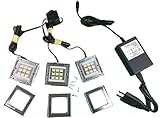 Culver LED 4個ライト9 LEDキャビネットライトスポットライトスティックon AnywhereタップライトforキャビネットクローゼットAttics Garages車Shedsストレージ部