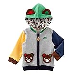 ミキハウス(mikihouse) プッチー＆うさこ お耳つきパーカー 100cm チャコールグレー（27）