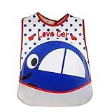 GOGO Baby Waterproof Junior Bib, Cute Bib With Pocket, 1 Pc-Blue Car