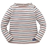 西松屋 [EFD] ポートネックボーダー長袖Tシャツ 【110cm・120cm・130cm】　130　トリコロール