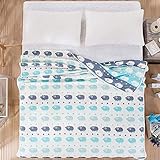 Organic Muslin Kid Cute Cartoon Design Blanket – オーバーサイズ60インチx 79インチ – Best赤ちゃん/幼児用ギフト – プレミアム6層Musl