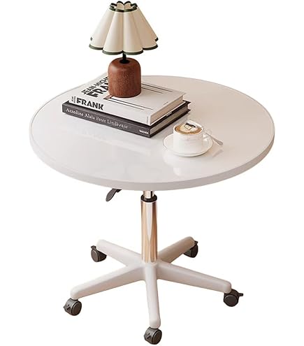 Amazon.co.jp: 昇降デスク 丸テーブル ダイニングテーブル サイド