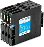 GC31H 顔料 4色セット(GC31KH×1 GC31CH×1 GC31MH×1 GC31YH×1) 增量 リコープリンター用 互換インク 残量検知機能付 (GC31 GC31H IPSIO SG 5100 GX e5500 IPSIO GX e7700)