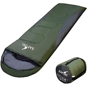 【SAFARI】 寝袋 シュラフ 封筒型 コンパクト 抗菌仕様 車中泊 防災 最低使用温度 -7℃