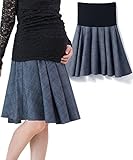 Sweet Mommy マタニティスカート グレンチェック ボトム コットン混ウエストリブ 裏地付き ベルトループ付き あったか 大きいサイズ ズボン 産前産後 マタニティ 秋 冬／ネイビーチェック／