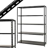 NC-1500-21 幅150×奥行45×高さ210cm 5段 ブラック 70㎏/段