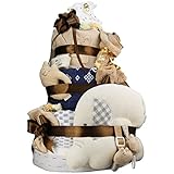 今治タオル imabari towel 出産祝い 日本製 オーガニック 最高級3段DX おむつケーキ おすみつき (goonテープタイプＭサイズ)