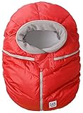 7AM Enfant Car Seat Cocoon: Infant Car Seat Cover Micro-Fleece Lined with an Elasticized Base, Red