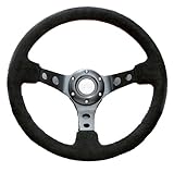 fortune ＤＥＥＰ ７０バックスキンステアリング３３φブルーステッチ