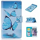 iPhone 6 Plus / iPhone 6S Plus ケース 手帳型ケース, UNEXTATI 高品質PUレザー 財布型ケース 保護カバー カード収納 スタンド機能 マグネット開閉式 Appl