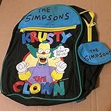 ザ・シンプソンズ　　The Simpsons - Krusty The Clown - 1995 Rare Backpack [並行輸入品]