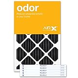 AirXフィルター臭気16 x 24 x 1エアフィルタMERV 8 AC炉プリーツエアフィルタ交換用ボックスの6、Made in the USA