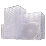 イーサプライ スーパースリム DVD CD ブルーレイケース プラケース クリア 薄型5.2mm 100枚 EZ2-FCD031-100C
