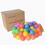 lightaling 80個カラフル楽しいソフトプラスチック海洋ボールベビーキッズおもちゃSwim Pit Toy 5.5 CM