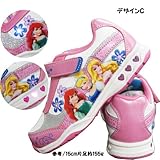 Disney ディズニー プリンセス キッズ 子供 光る 運動靴 スニーカー 女の子 - デザインC17.5cm