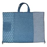 白井産業 日本製 マットdeバッグ デニムガーゼ ブルー