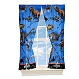 Jurassic World Dinosaur Window Panels Curtains Drapes, Set of 2 [並行輸入品]