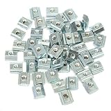 Sndy 50pcs M4 T スライドナットブロック2020アルミニウムプロファイル亜鉛コーティングプレートアルミニウムアクセサリー
